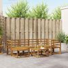vidaXL Conjunto de sof&aacute;s de exterior 7 pcs Gris Natural y Claro