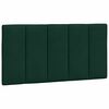 vidaXL Estructura de cama con LED sin colch&oacute;n Hanko terciopelo verde oscuro 100x200 cm