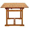 vidaXL Juego comedor de jard&iacute;n 5 pzas madera maciza acacia y textileno