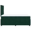 vidaXL Cama box spring con colch&oacute;n terciopelo verde oscuro 120x190 cm