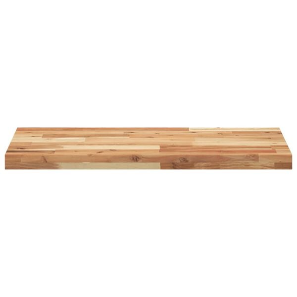 vidaXL Estante flotante 3 uds madera acacia acabado aceite 120x40x4 cm