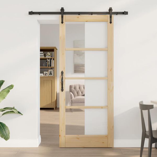 vidaXL Puerta Corredera ORKDAL Natural 83 x 202 cm
