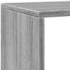 vidaXL Librer&iacute;a divisora 4 niveles madera gris Sonoma 143,5x29x143,5cm