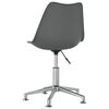 vidaXL Sillas comedor giratorias 6 unidades cuero sint&eacute;tico gris