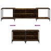 vidaXL Mueble de TV madera de ingenier&iacute;a roble ahumado 203x37x50 cm