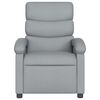 vidaXL Sill&oacute;n reclinable de masaje de tela gris claro