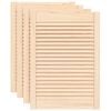vidaXL Puertas de armario de lamas 4 uds madera de pino 69x49,4 cm