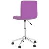 vidaXL Sillas de comedor giratorias 4 unidades cuero sint&eacute;tico morado