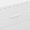 vidaXL Armario de cajones de acero blanco 80x35x101,5 cm