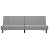 vidaXL Sof&aacute; cama de 2 plazas terciopelo gris claro