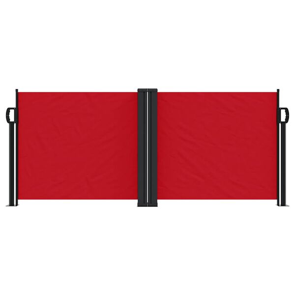 vidaXL Toldo lateral retr&aacute;ctil rojo 100x600 cm