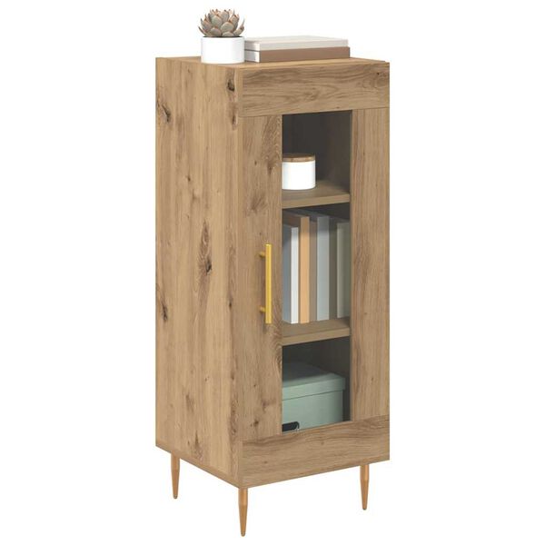 vidaXL Vitrina Roble artisan 34 x 34.5 x 90 cm Madera contrachapada