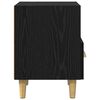 vidaXL Armario de Noche con caj&oacute;n 2 pcs Roble Negro 40 x 35 x 47 cm