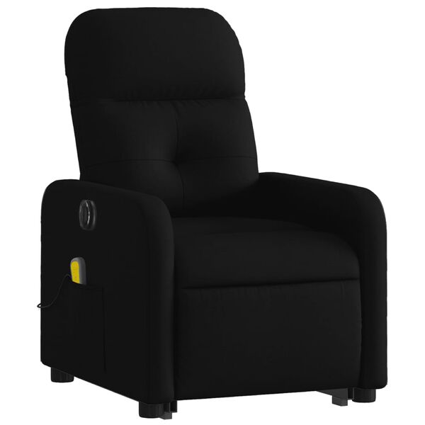 vidaXL Sill&oacute;n de masaje el&eacute;ctrico reclinable elevable tela negro