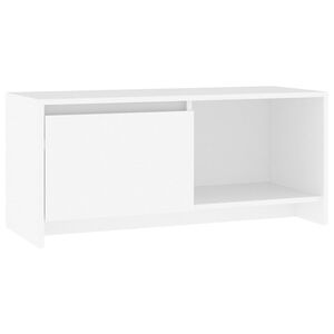 vidaXL Mueble para TV de madera contrachapada blanco 90x35x40 cm