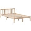 vidaXL Cama con estanter&iacute;a sin colch&oacute;n madera maciza de pino 135x190cm