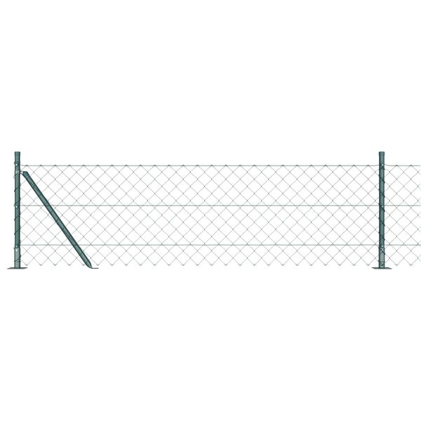 vidaXL Poste de Valla Verde 10 x 0,6 m (malla de 60 x 60 mm)