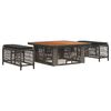vidaXL Conjunto de Comedor de Jard&iacute;n 3 uds. Gris y Gris Oscuro