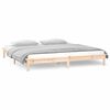 vidaXL Estructura de cama con LED madera maciza King Size 150x200 cm