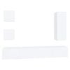 vidaXL Set de muebles para TV 5 piezas madera contrachapada blanco