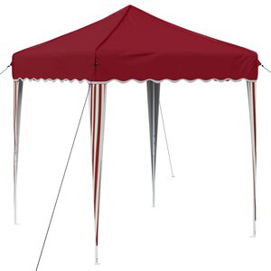 vidaXL Carpa Plegable para Fiestas 195 x 195 x 245 cm Burdeos