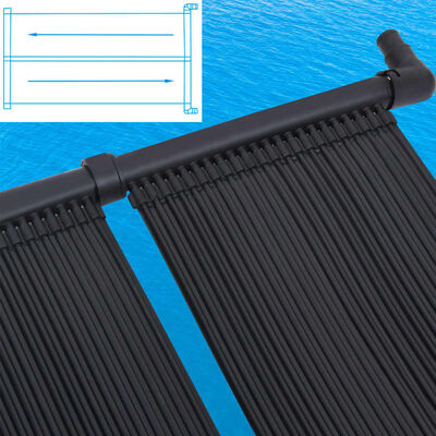 vidaXL Panel calentador solar para piscinas 4 unidades 80x310 cm