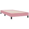 vidaXL Cama box spring con colch&oacute;n terciopelo rosa 80x210 cm