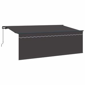 vidaXL Toldo Retr&aacute;ctil Antracita 350 x 200 cm Poli&eacute;ster y Aluminio