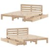 vidaXL Estructura de cama sin colch&oacute;n madera maciza de pino 120x190 cm