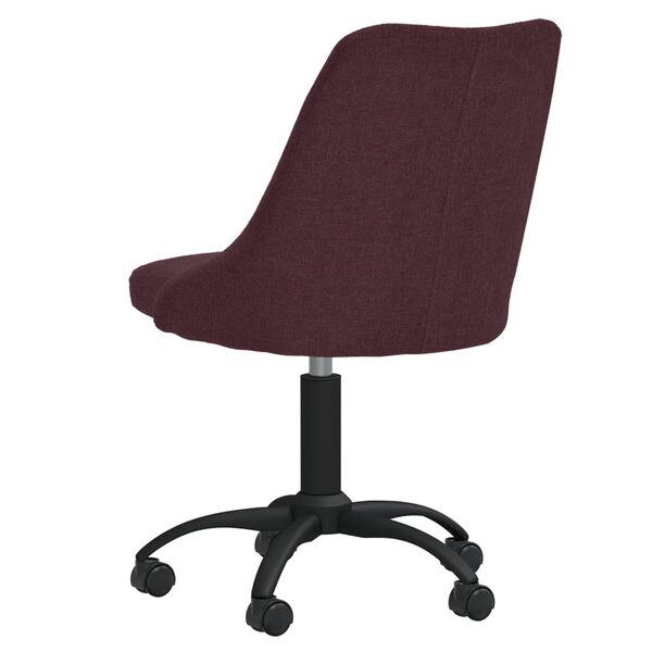vidaXL Silla de comedor giratoria tela morada