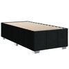 vidaXL Cama box spring con colch&oacute;n tela negro 90x200 cm