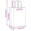 vidaXL Bolsas de papel con asas 50 uds rosa 15x8x21 cm