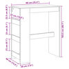 vidaXL Mesa alta bar con estantes madera roble Sonoma 90x40x103,5 cm