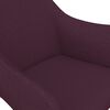 vidaXL Sillas de comedor giratorias 4 unidades tela morada
