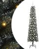 vidaXL &Aacute;rbol de Navidad artificial Verde 210 cm PVC, Pl&aacute;stico y Acero