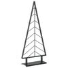 vidaXL &Aacute;rbol de Navidad de metal con soporte KUOPIO 125 cm Acero Negro