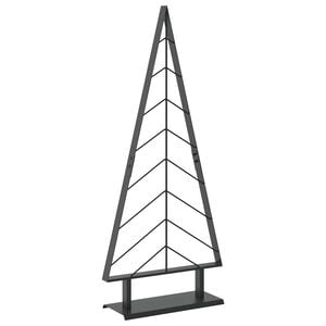 vidaXL &Aacute;rbol de Navidad de metal con soporte KUOPIO 125 cm Acero Negro