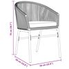 vidaXL Conjunto de Comedor de Jard&iacute;n 7 pcs Marr&oacute;n