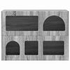 vidaXL Aparador Gris Sonoma 80.5 x 35 x 59 cm Madera de ingenier&iacute;a