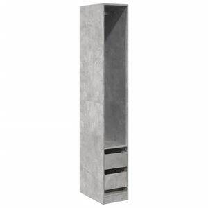 vidaXL Armario de madera de ingenier&iacute;a gris hormig&oacute;n 30x50x200 cm
