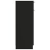 vidaXL Armario de ba&ntilde;o madera contrachapada negro 32x34x90 cm