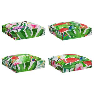 vidaXL Coj&iacute;n 4 uds. Tela Oxford Multicolor 40 x 40 x 8 cm