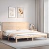 vidaXL Estructura de cama sin colch&oacute;n madera maciza de pino 200x200 cm