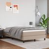 vidaXL Cama box spring con colch&oacute;n cuero sint&eacute;tico capuchino 120x190cm