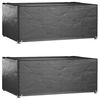 vidaXL Fundas muebles jard&iacute;n 2 uds 8 ojales rectangular 180x122x75 cm