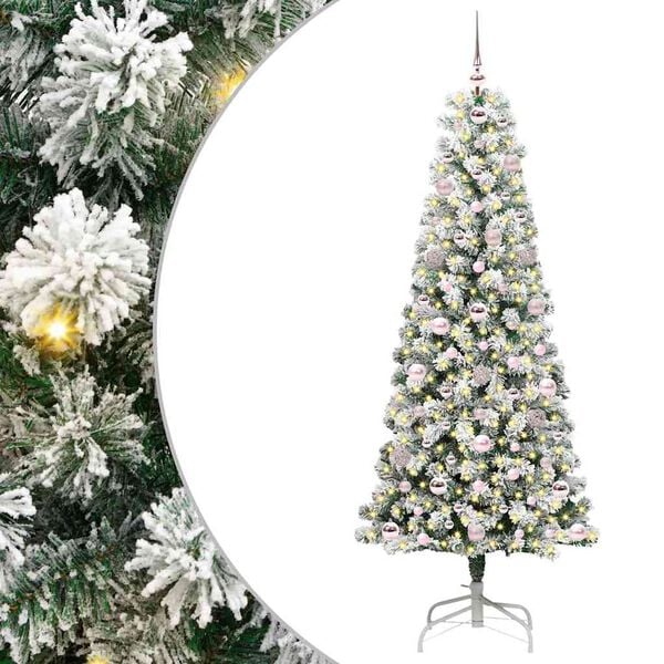 vidaXL &Aacute;rbol de Navidad artificial con ramas articuladas 180 cm