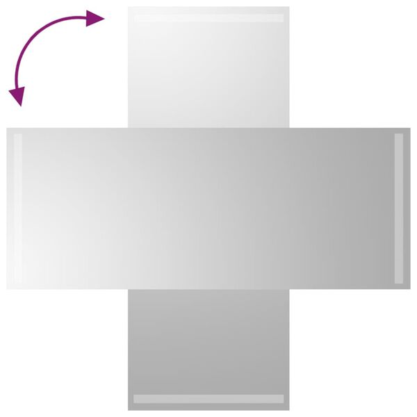 vidaXL Espejo de ba&ntilde;o con LED 40x100 cm