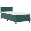 vidaXL Cama tipo Box Spring Verde oscuro 90 x 190 cm Terciopelo