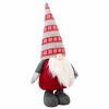 vidaXL Gnomo de Navidad con piernas extensibles Rojo 130 cm Poli&eacute;ster