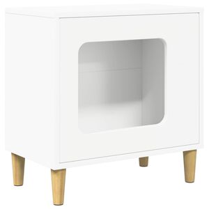 vidaXL Casa para Gatos Blanco 51 x 30 x 52 cm Madera de ingenier&iacute;a